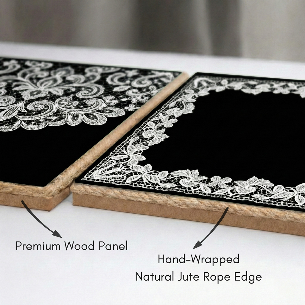 Ornamental Lace Mandala Wall Art