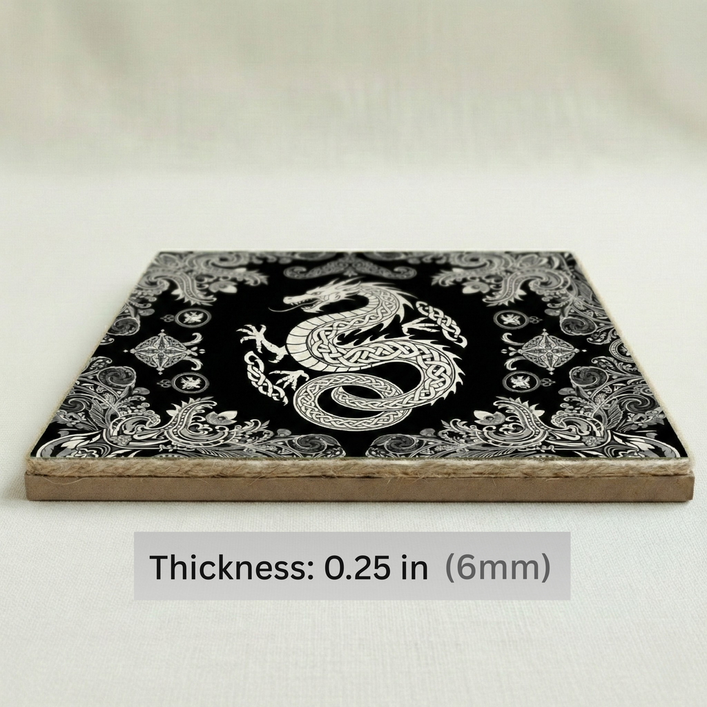 Black & Silver Dragon Wall Art
