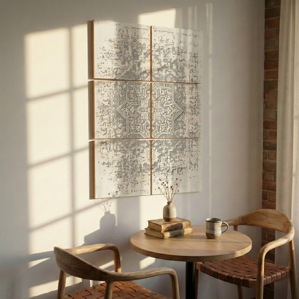 Antique Stone Pattern Wall Art Set