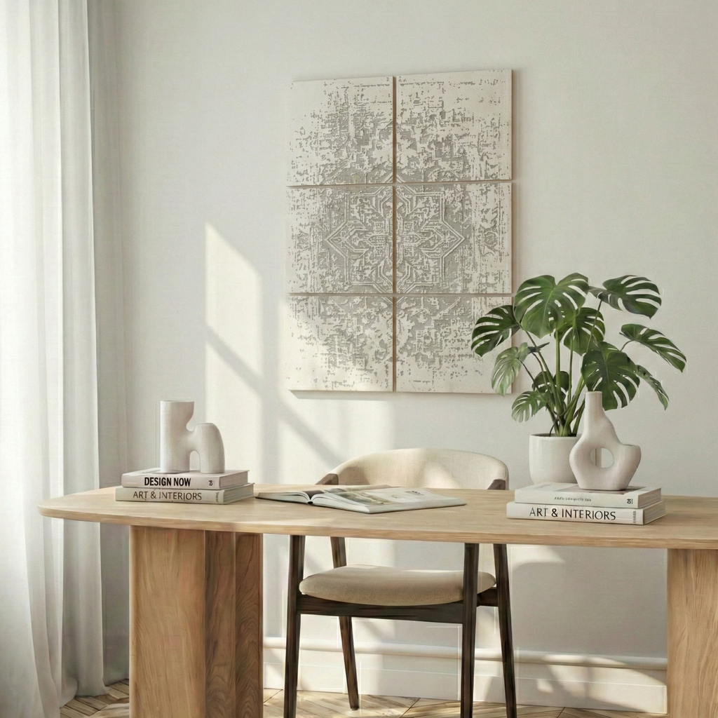 Antique Stone Pattern Wall Art Set