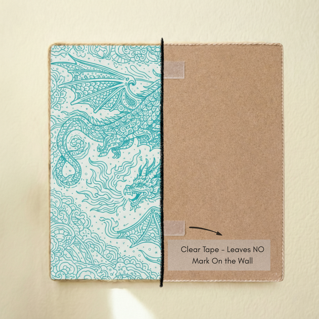 Turquoise Dragon Cloud Wall Art