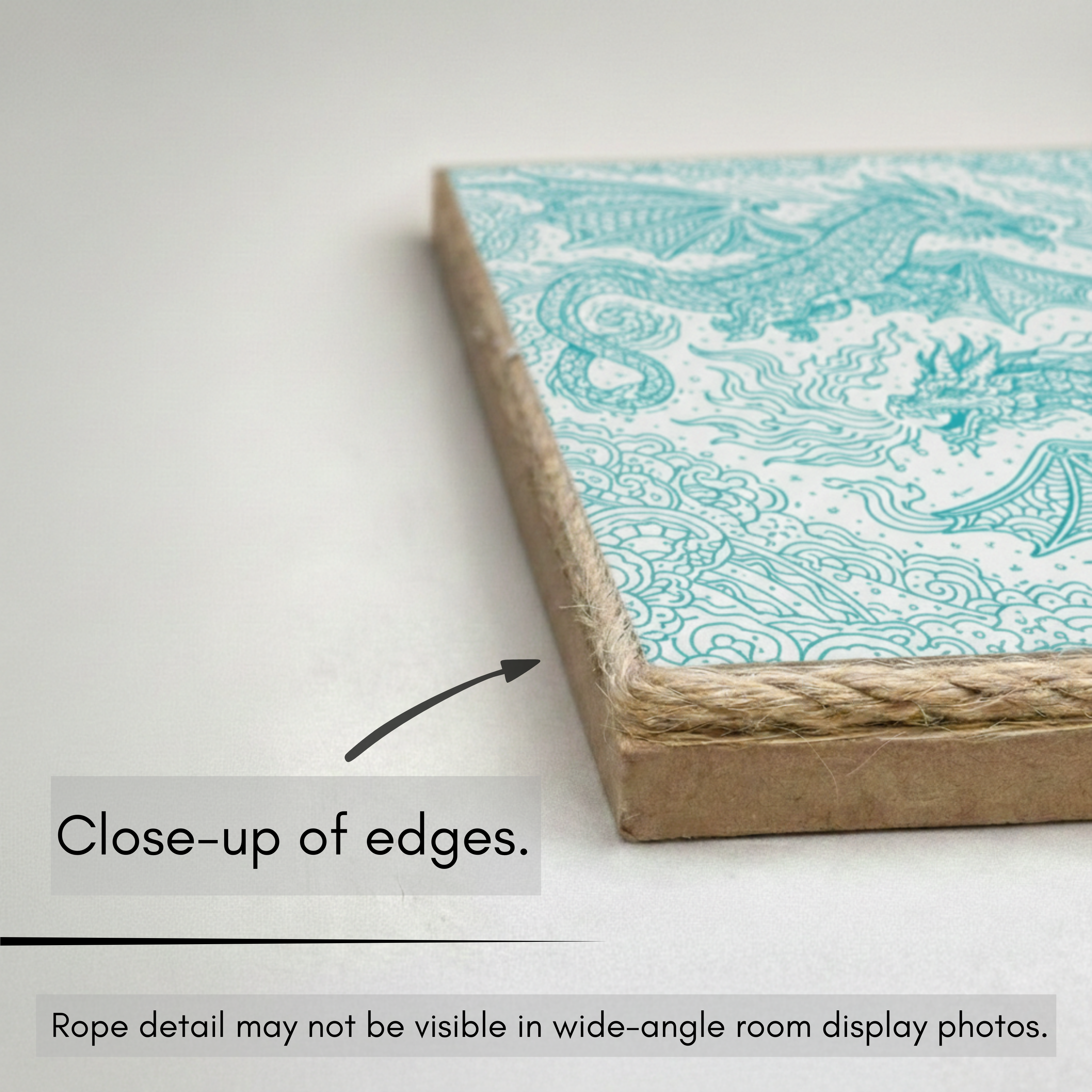 Turquoise Dragon Cloud Wall Art